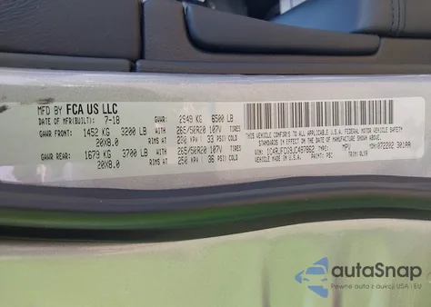 2018 Jeep Grand Cherokee High Altitude 4X4 from USA, damaged, VIN 1C4RJFCG9JC487862